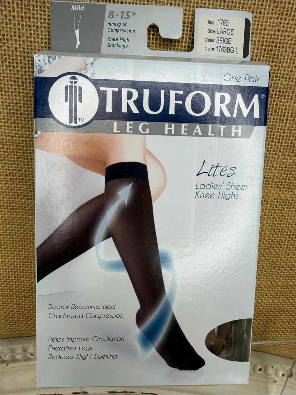 Truform Lites Sheer Knee Highs - Beige